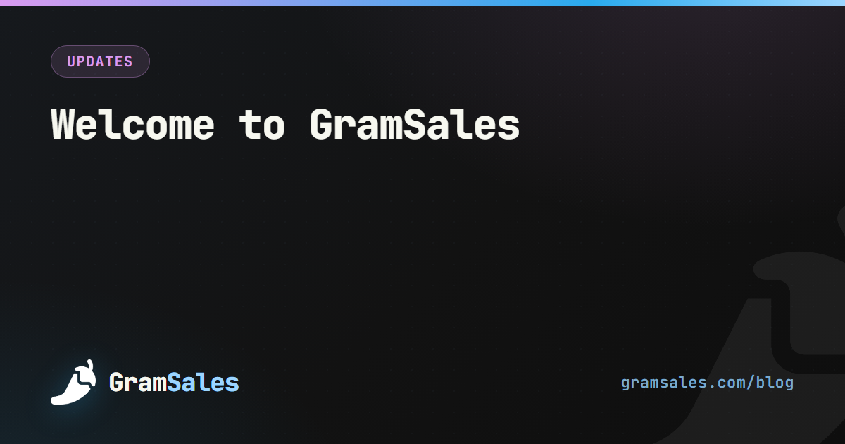 Welcome to GramSales — GramSales blog